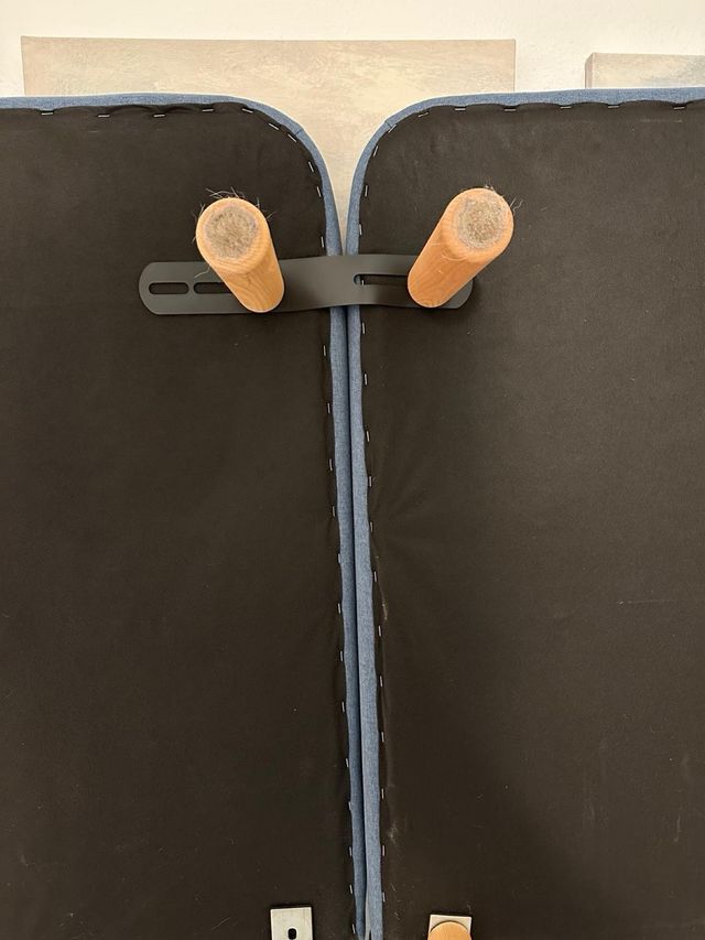 cama: Colchón de tela + base en buen estado