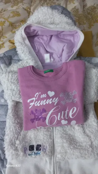 Set bimba 5/6 anni (cm 110) giacca e felpa