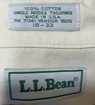 Camisa LL Bean OCBD Made in USA