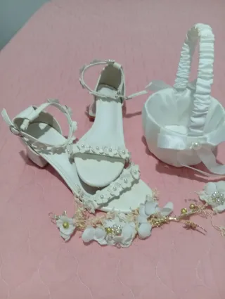 Sandalias blancas mujer talla 38