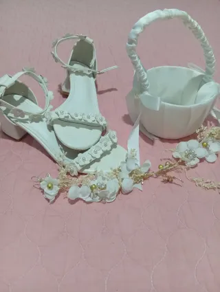 Sandalias blancas mujer talla 38