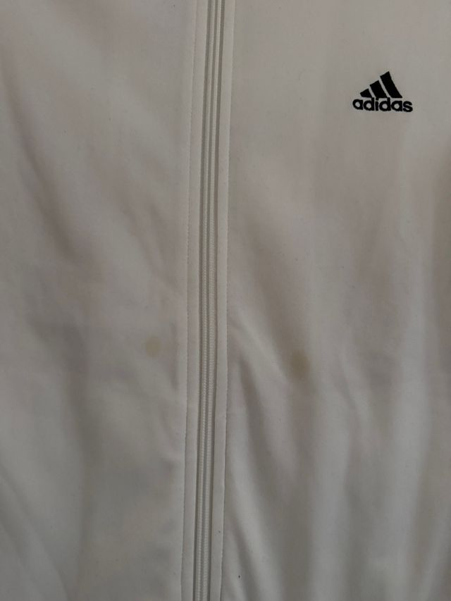 Sudadera Adidas Vintage Blanca y Negra