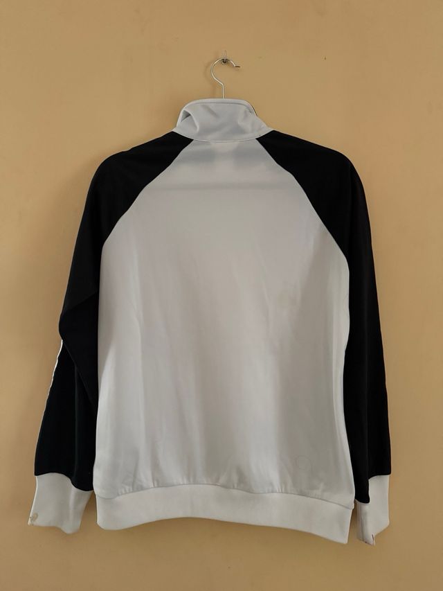 Sudadera Adidas Vintage Blanca y Negra