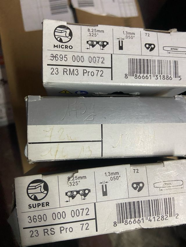 3 Cadenas Stihl 72 Eslabones