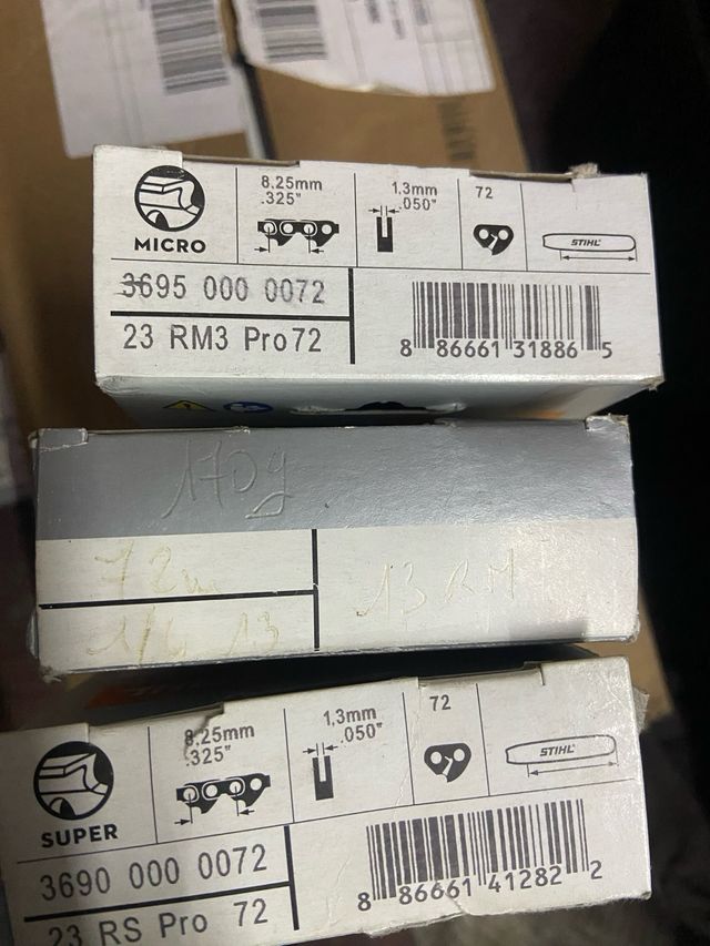 3 Cadenas Stihl 72 Eslabones