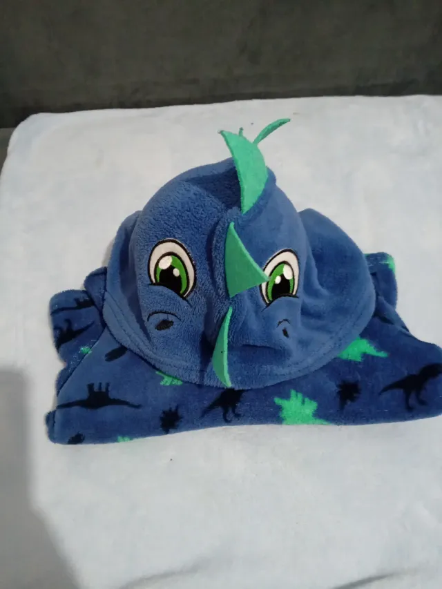 Pijama infantil dinosaurio azul