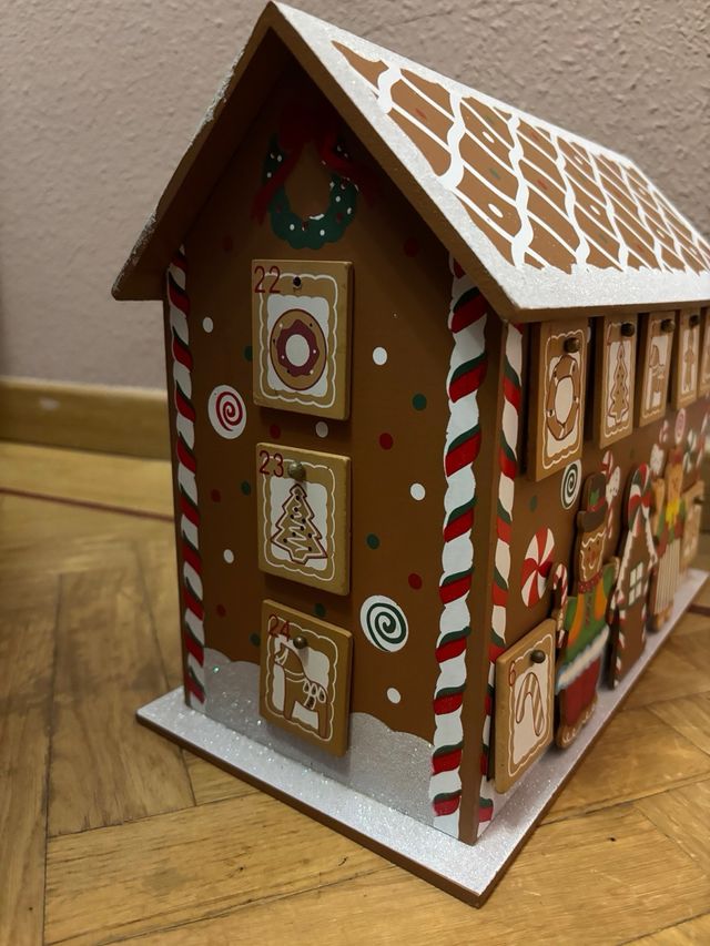 Calendario Adviento Casa Pan de Jengibre