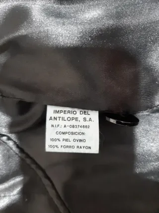 Chaqueta de cuero Toni Min talla 40