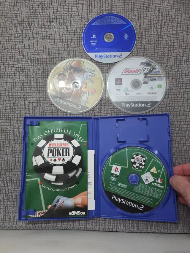 Juegos PS2: World Series Poker y MotoGP 07