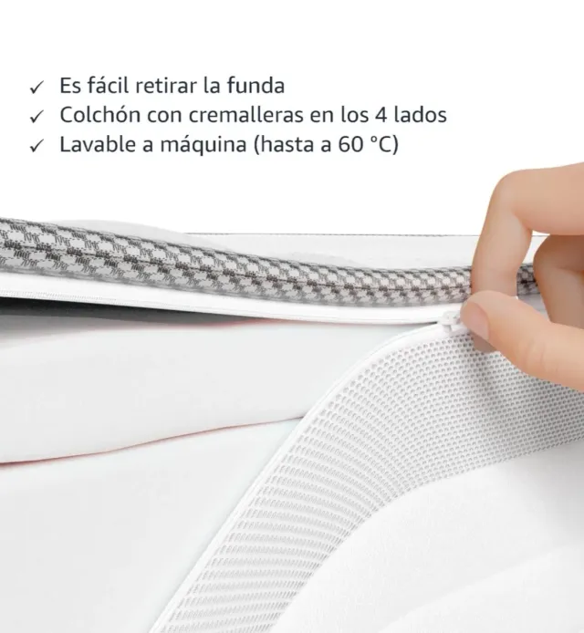 Colchón 90x200 Muelles Ensacados 21cm Nuevo