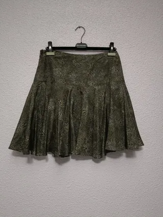 Falda Caroll Seda print serpiente