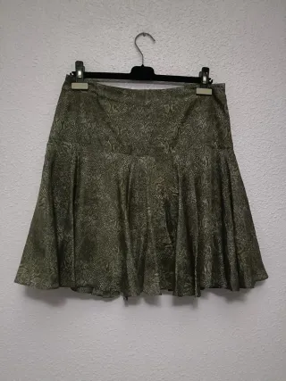 Falda Caroll Seda print serpiente