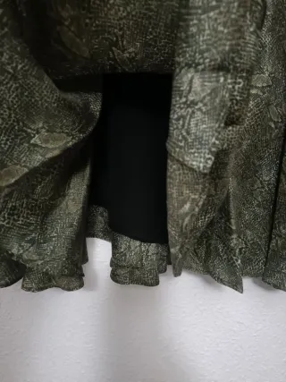 Falda Caroll Seda print serpiente