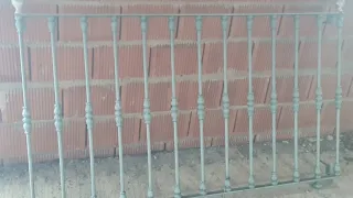 Reja Hierro Forjado Balcón 1.62x0.92m