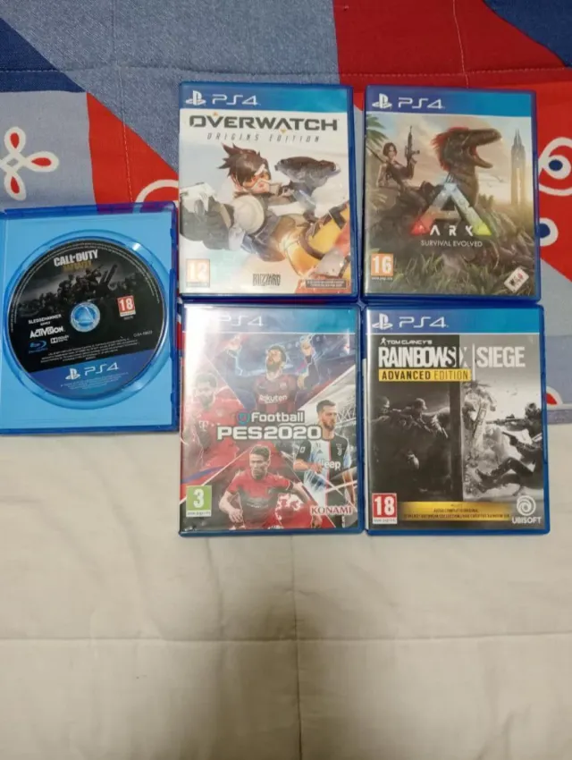 PS4 Juegos: Overwatch, ARK, PES 2020, R6 Siege