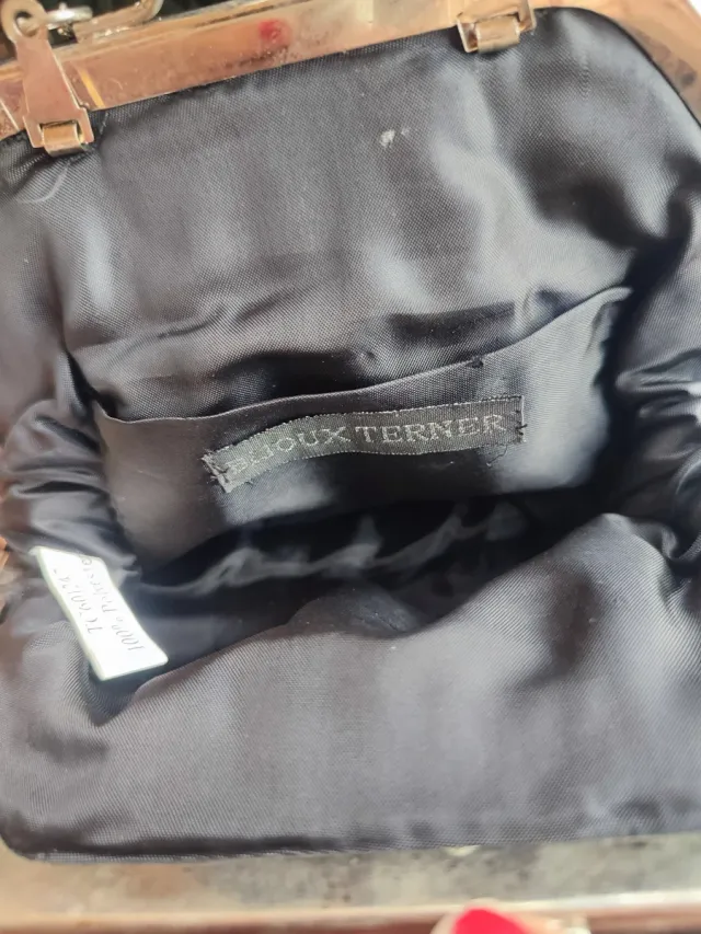 Bolso de fiesta negro Bijoux Terner