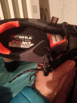 Zapato de Seguridad Cofra Negro y Naranja