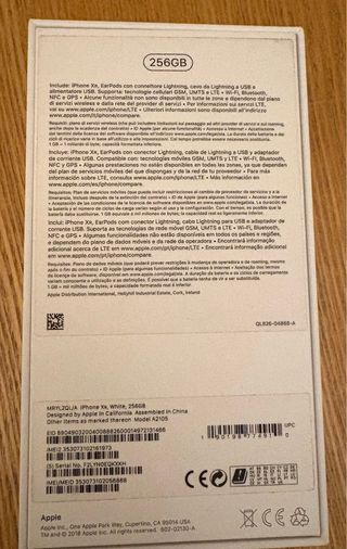 iPhone XR 256GB bianco. Perfetto. Batteria 76%