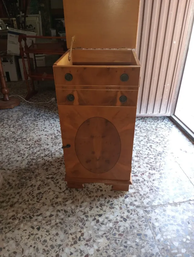 Mueble Tocadiscos Madera Marrón