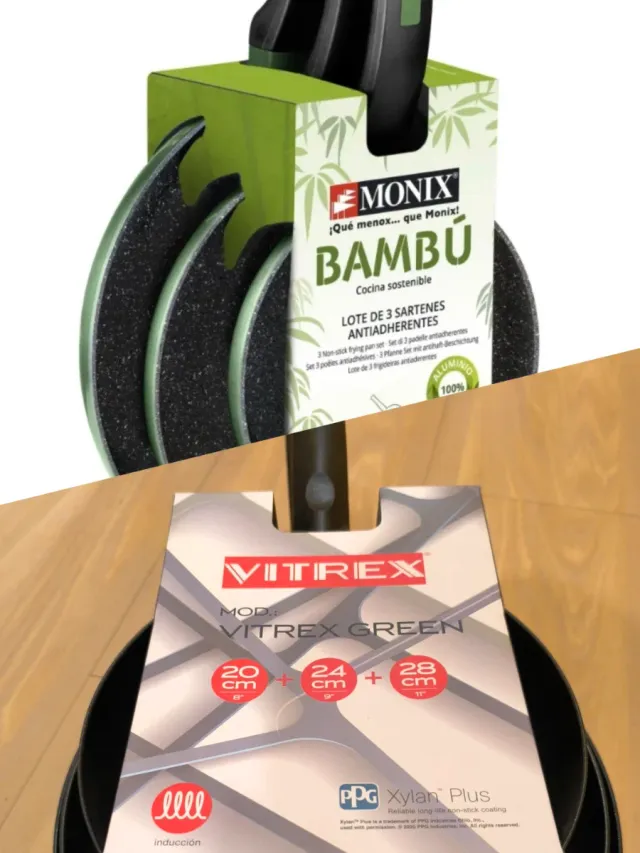 DOBLE PACK 2x3 Sartenes MONIX y VITREX