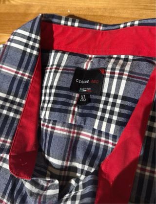 Camicia uomo a quadri cotone