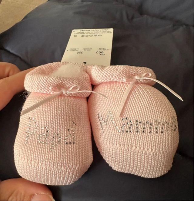 Scarpine calzini Story Loris rosa neonato