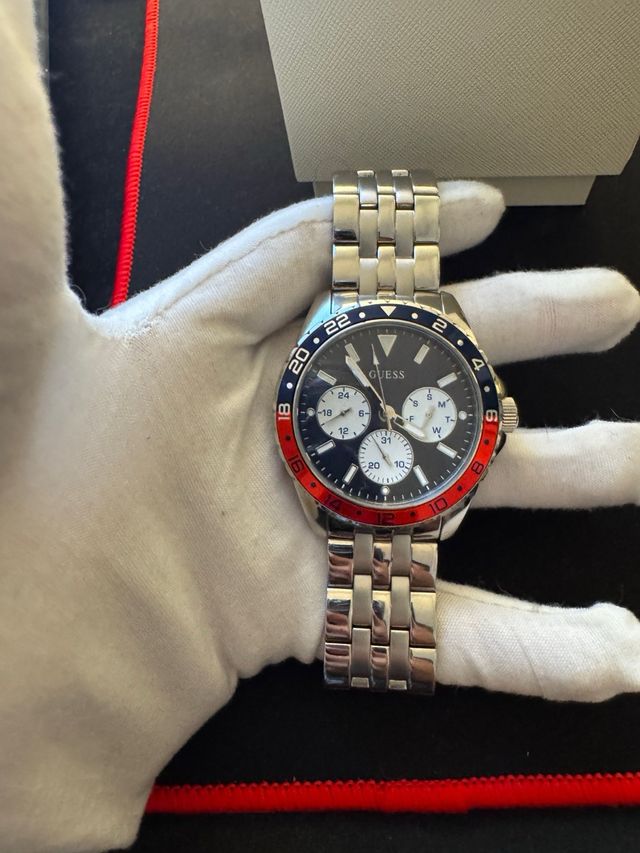 Reloj Guess Odyssey Multifunción Esfera Azul