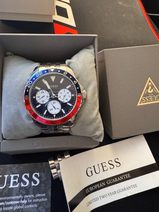 Reloj Guess Odyssey Multifunción Esfera Azul