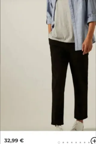 Pantalones negros hombre