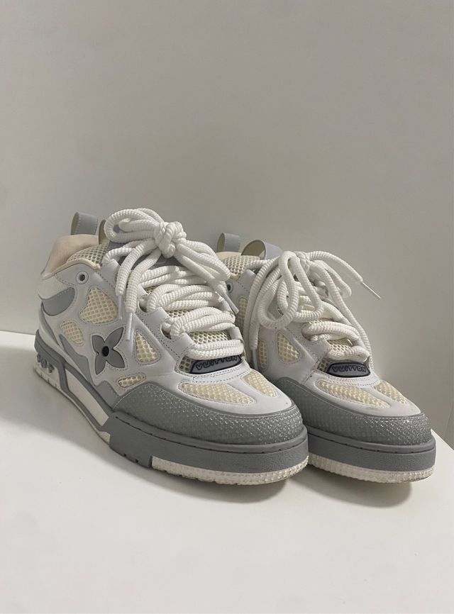 Zapatillas Louis Vuitton Skate Grises y Blancas