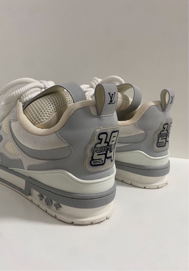 Zapatillas Louis Vuitton Skate Grises y Blancas