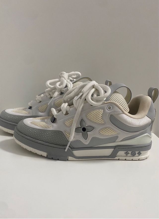 Zapatillas Louis Vuitton Skate Grises y Blancas
