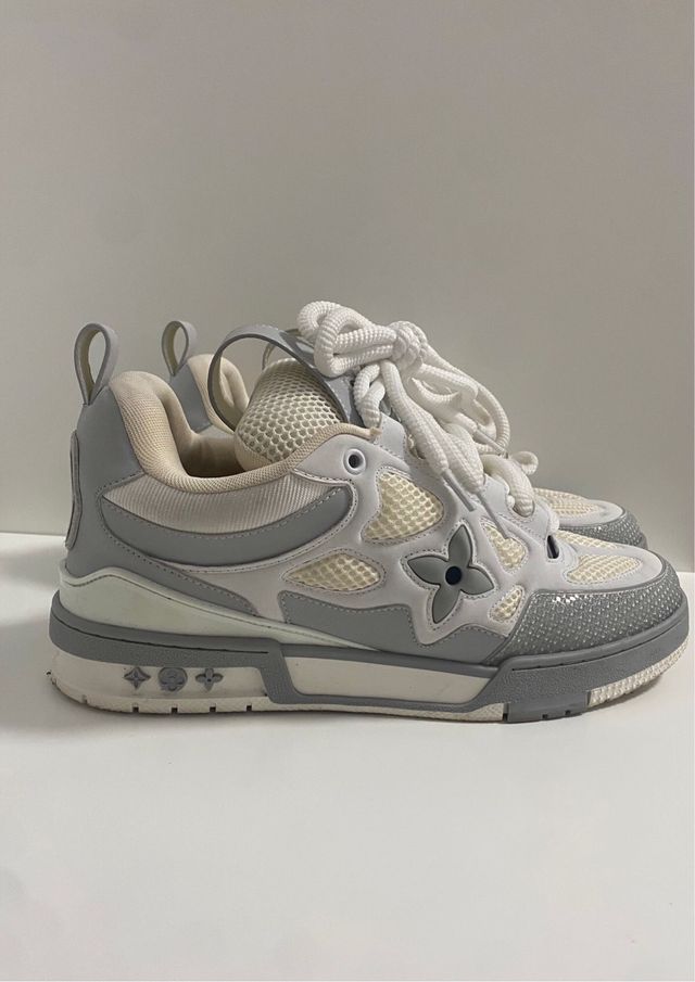 Zapatillas Louis Vuitton Skate Grises y Blancas