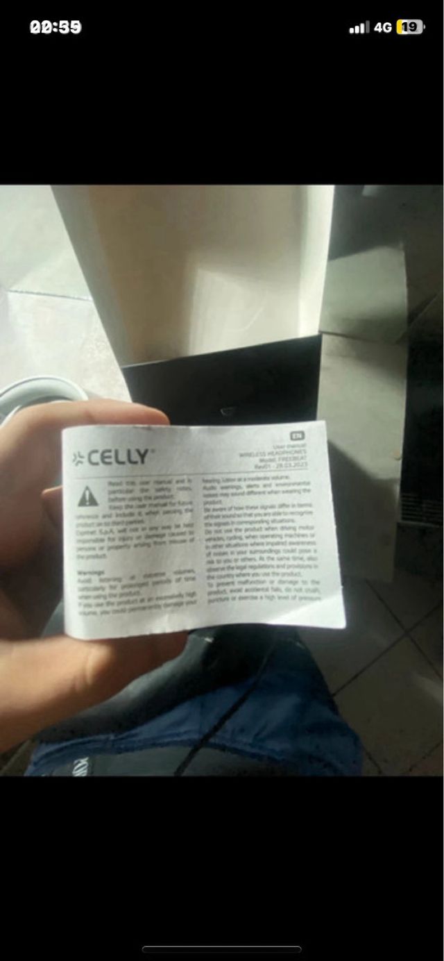 Cuffie Celly Wireless Stereo Bianche