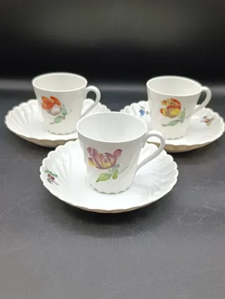 Set tazas café porcelana Nymphenburg