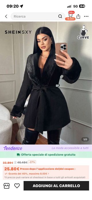 Cappotto SHEIN con pelliccia