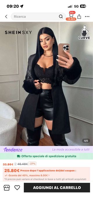 Cappotto SHEIN con pelliccia