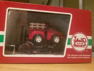 Carrozza LGB con camion rosso