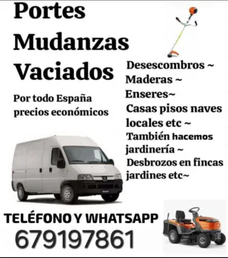 PORTES, MUDANZAS, VACIADOS, RECOGIDA DE ENSERES