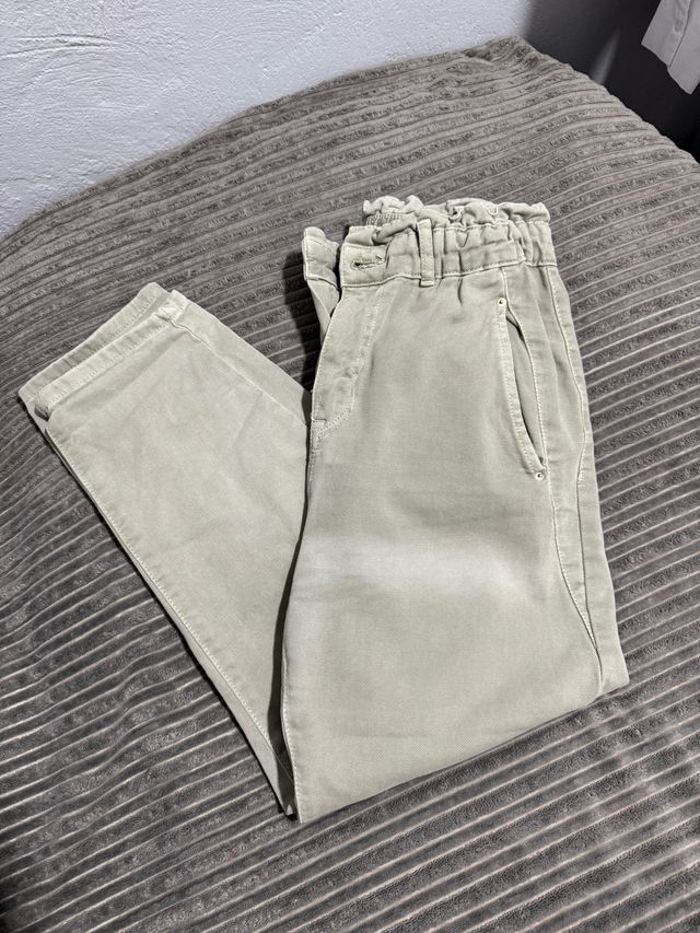 Pantalón verde cintura elástica