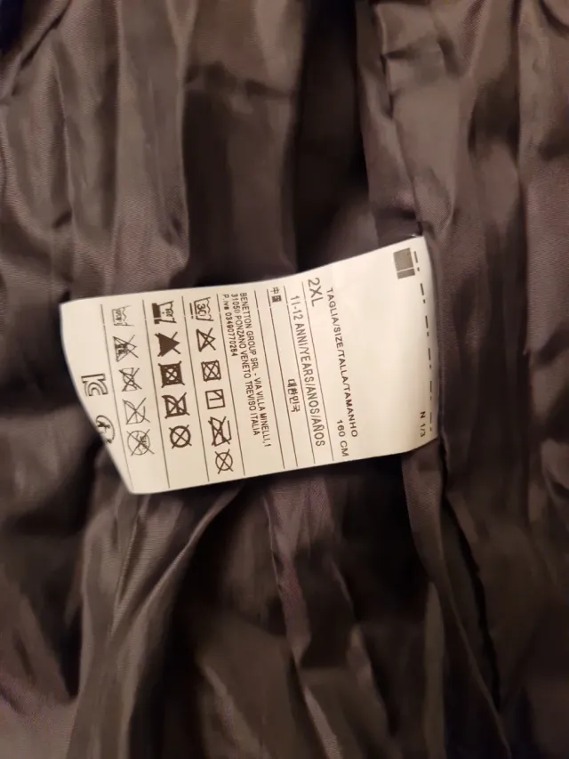 Anorak Benetton Dorado Niña