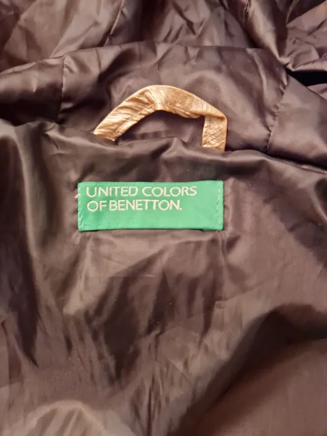 Anorak Benetton Dorado Niña