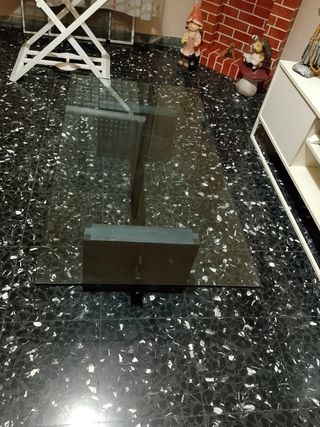 Tavolino da salotto marmo e cristallo