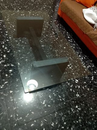 Tavolino da salotto marmo e cristallo