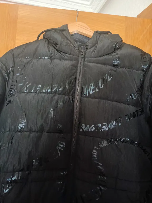 Chaqueta tres cuartos negra