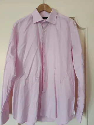 Set 4 camicie uomo: 2 tinta unita, 2 fantasia