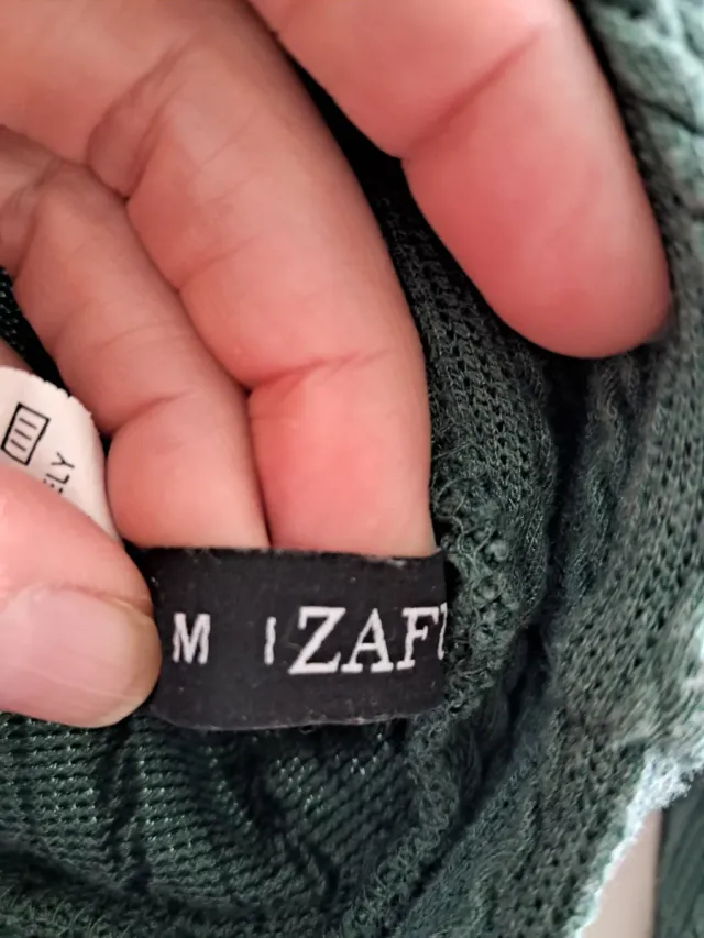 Camiseta corta verde manga larga