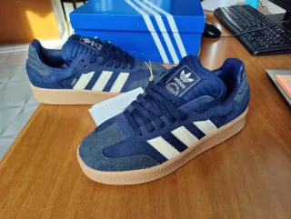 Adidas Samba XLG Talla 43 Azul/Marrón
