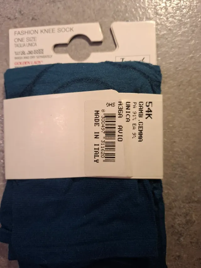 Set 2 gambaletti alti Collant coprente con disegno