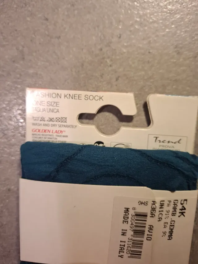 Set 2 gambaletti alti Collant coprente con disegno